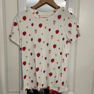 Women’s Crew Neck Tee in Strawberry